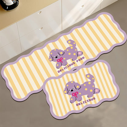 Hübsches Tiermotiv-Küchenmatten-Set