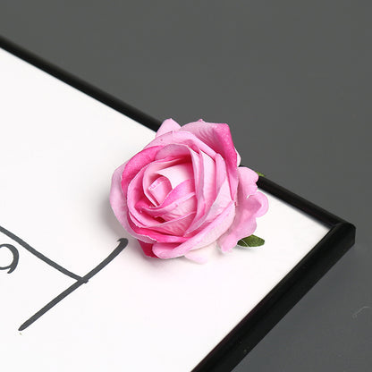Elegante Seidenrosen-Nadel für dekorative Zwecke