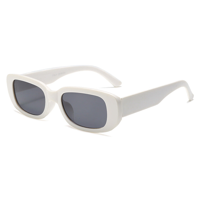 Damen Modische rechteckige Sonnenbrille mit verstellbaren Nasenstege Brehn