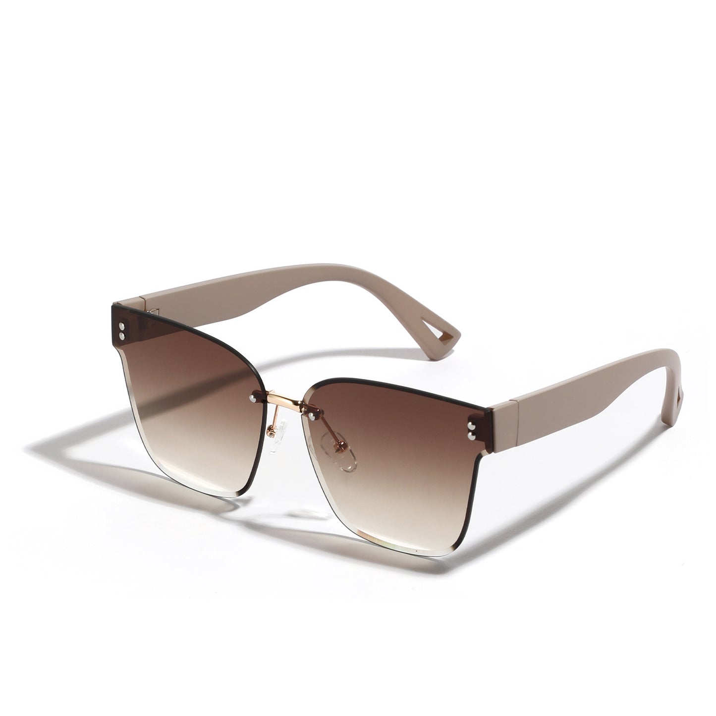 Damen modische Sonnenbrille mit elegantem Rahmen und breiten Gläsern Brehn