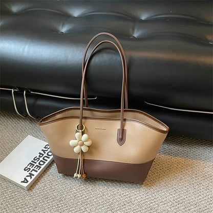 Strukturierte Leder-Tote-Tasche