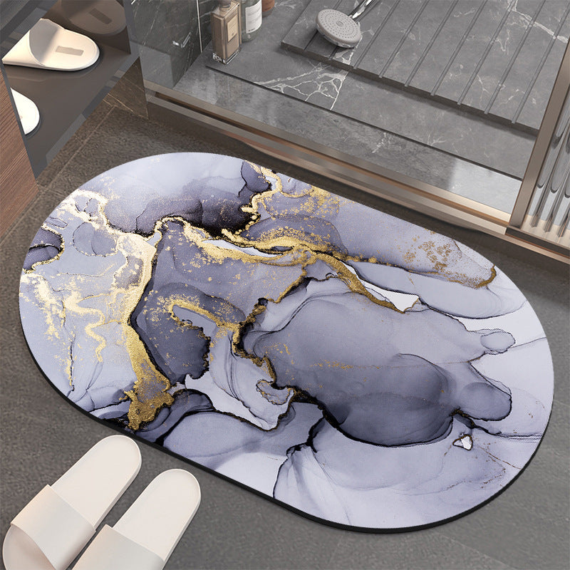 Luxuriöse Abstract Marmor Badematte Brehn