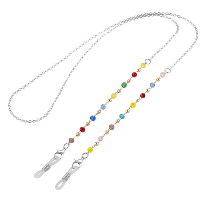 Bunte Kristall Dekorative Brillen Kette Brehn