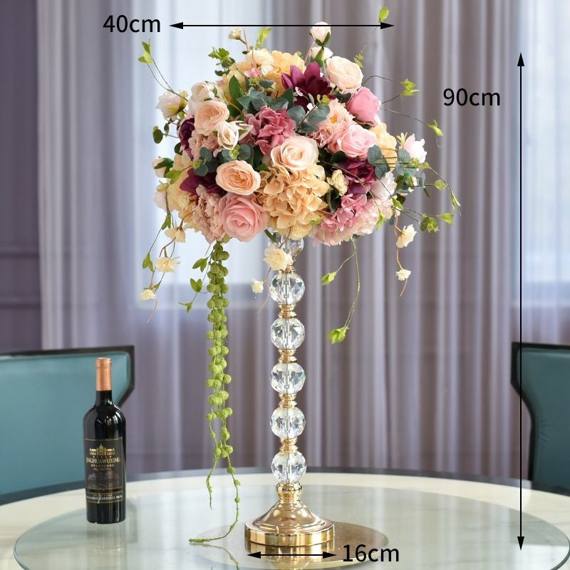 Eleganter Kristallkerzenhalter