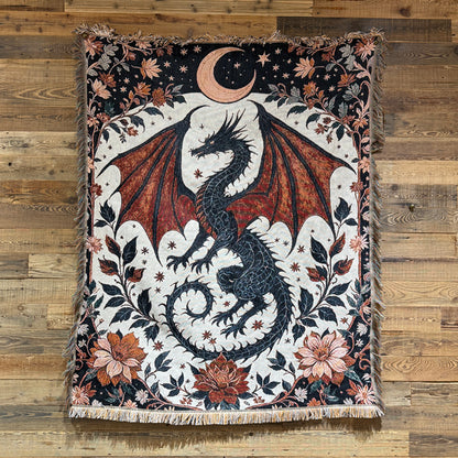 Bohemian Dragon Wandbehang Wurfdecke