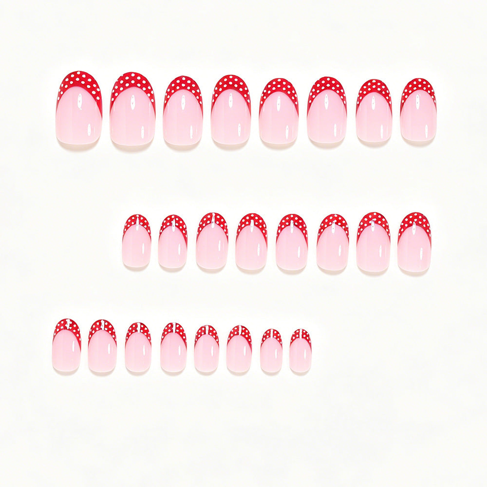 Dekoratives French Tip Nagelkunst Set Brehn