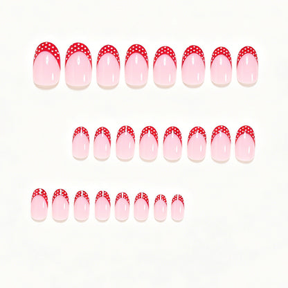 Dekoratives French Tip Nagelkunst Set Brehn