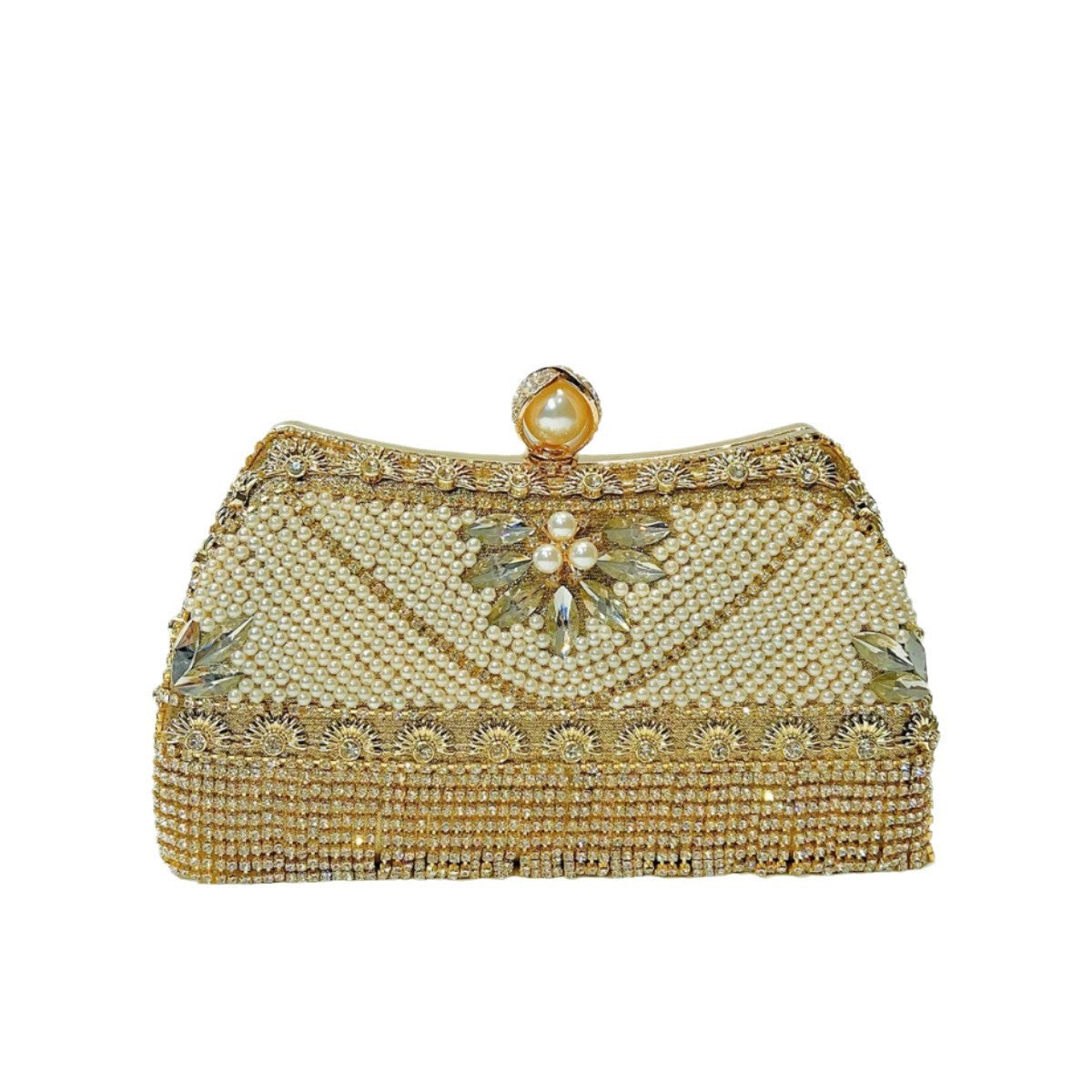 Beaded Abend Schultertasche