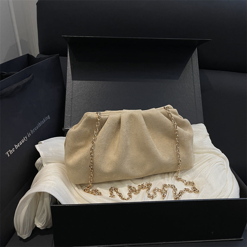 Elegante Wildleder Mini Schultertasche