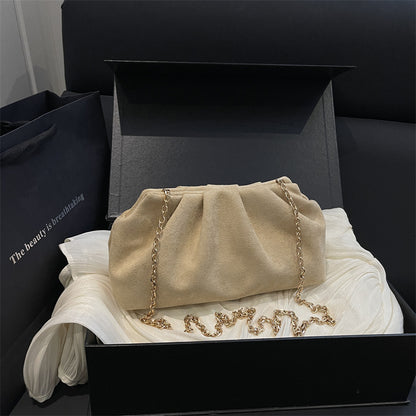 Elegante Wildleder Mini Schultertasche