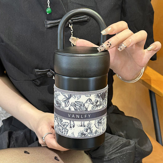 Damen Isolierflasche mit praktischem Tragegriff Brehn