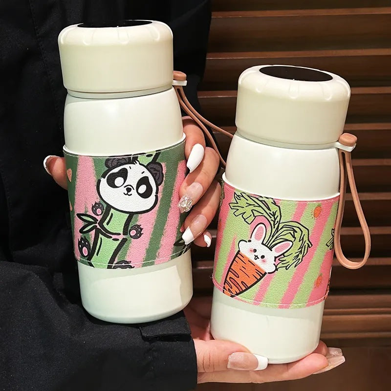 Damen Isolierflasche mit verspieltem Panda-Design Brehn