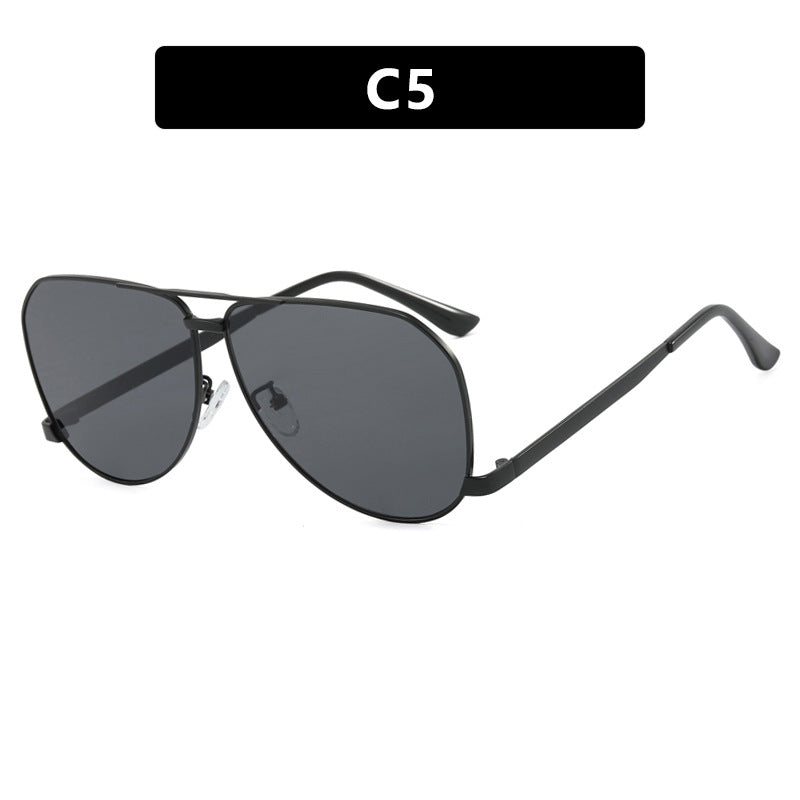Damen Flugzeug-Sonnenbrille mit modernem Metallrahmen und polarisierten Gläsern Brehn
