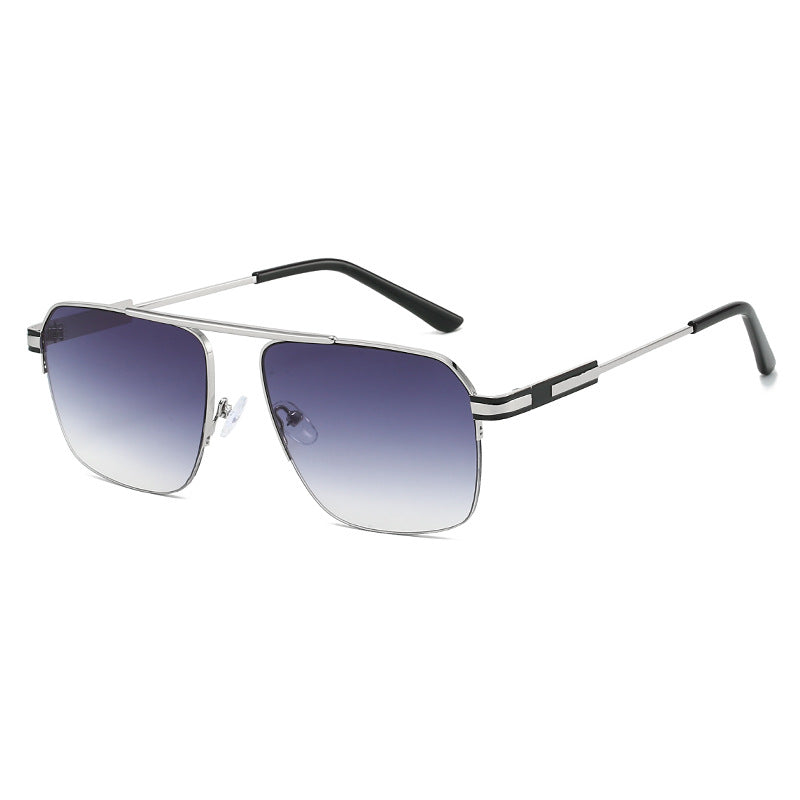 Herren Geometrische Schild Sonnenbrille Brehn