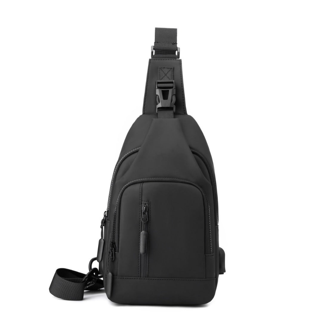 Stylische Stoff Schultertasche Brehn
