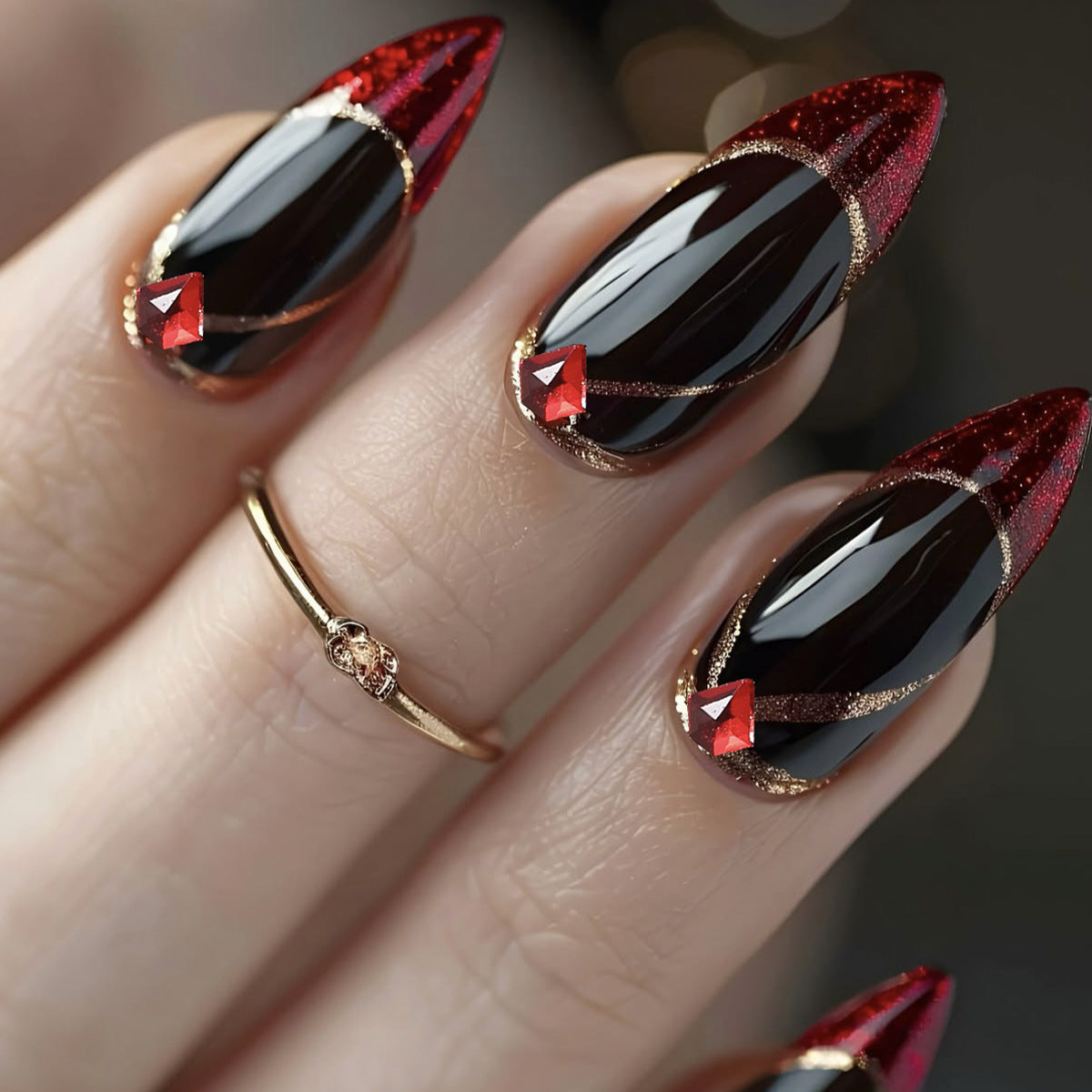 Künstlerisches Stiletto Nagelkunstset Brehn