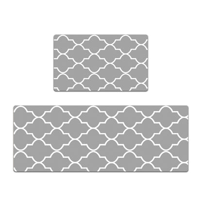 Geometrisches Muster-Läufer- und Matten-Set Brehn