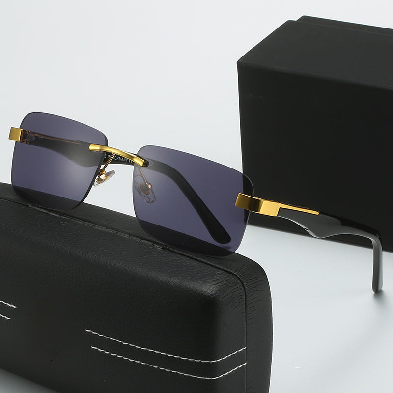 Damen modische Halbrahmenbrille mit elegantem Metall- und Kunststoffmix Brehn