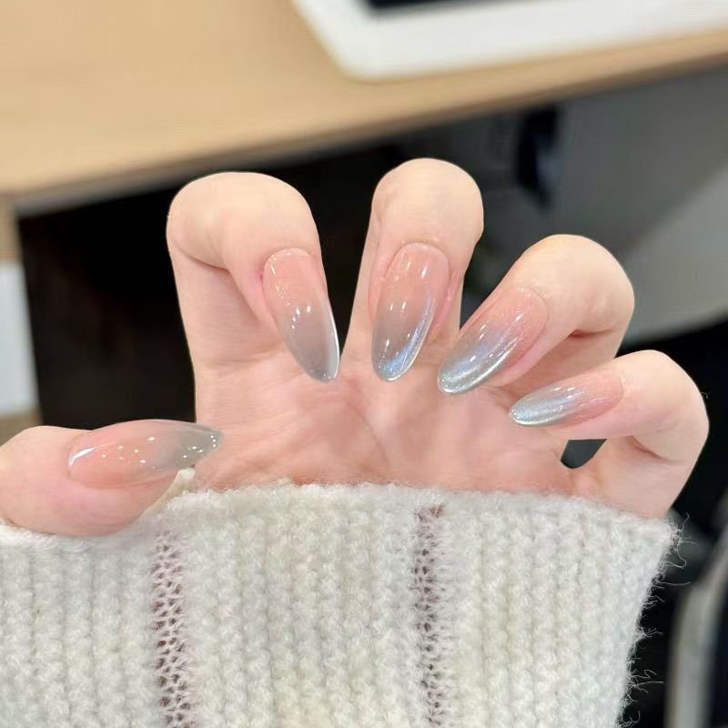 Künstliche Kunstfingernägel mit Schimmerndem Perl-Effekt Brehn