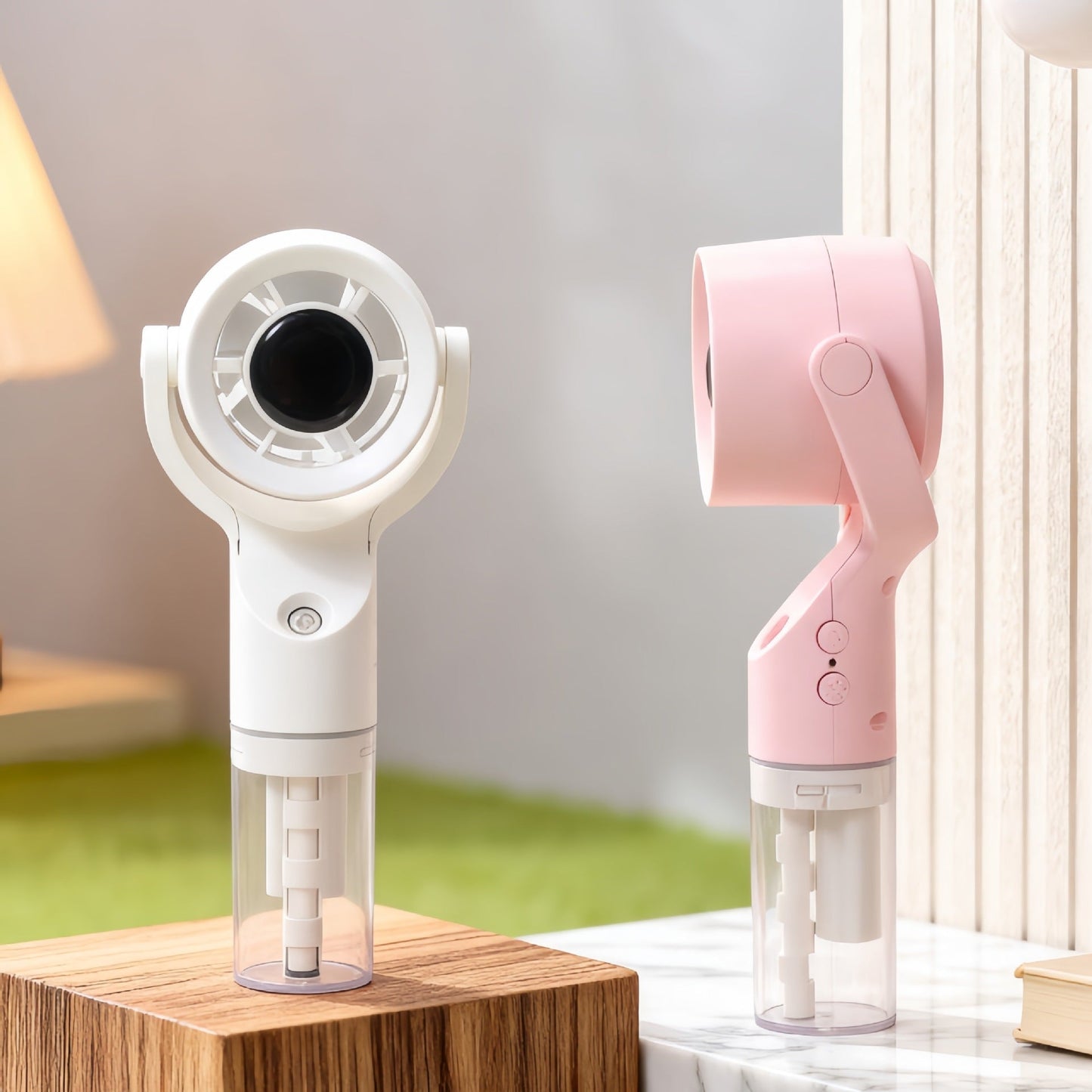 Damen Tragbarer Nebelhandsventilator mit USB-Verbindung Brehn