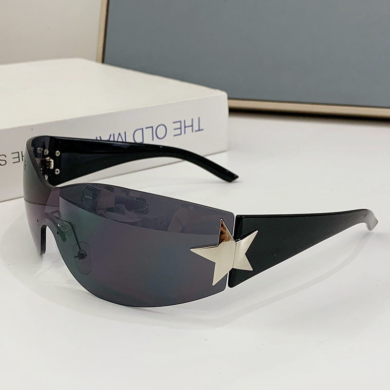 Damen modische Sonnenbrille mit künstlerischem Sternenakzent Brehn