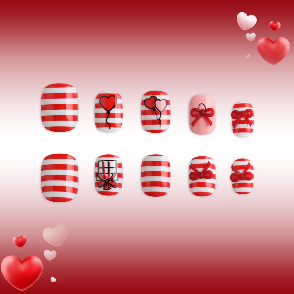 Festliches Herz- und Ballon-Nagelkunst-Set Brehn