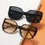 Oversized Geometric Frame Sonnenbrille Brehn