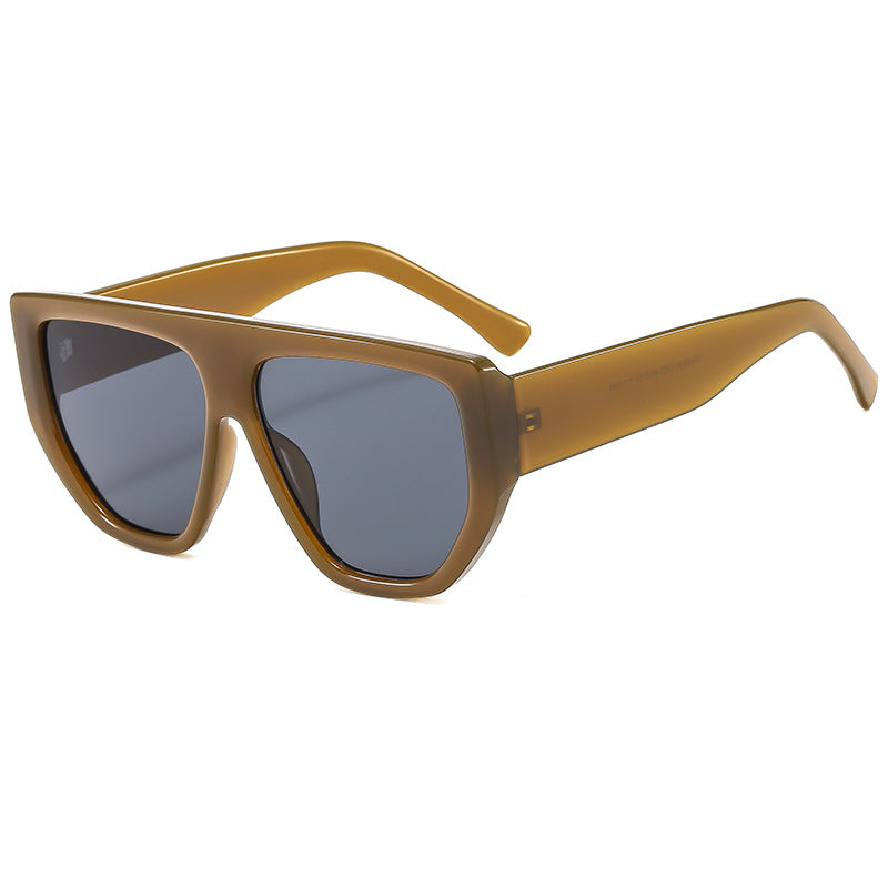 Damen Oversized Sonnenbrille mit stylischem geometrischen Rahmen Brehn