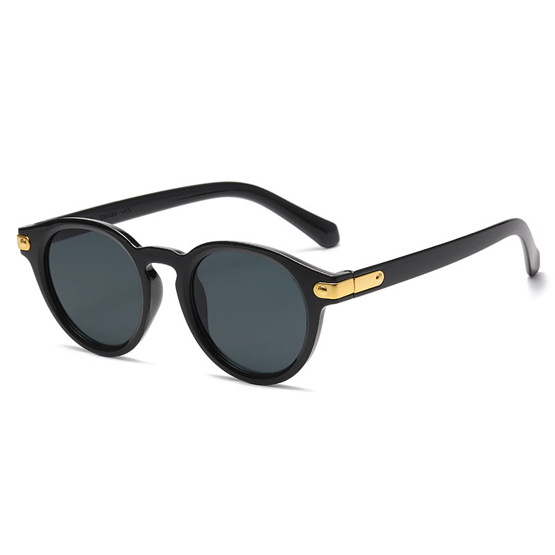 Damen modische Sonnenbrille mit transparentem Rahmen und robusten Gläsern Brehn