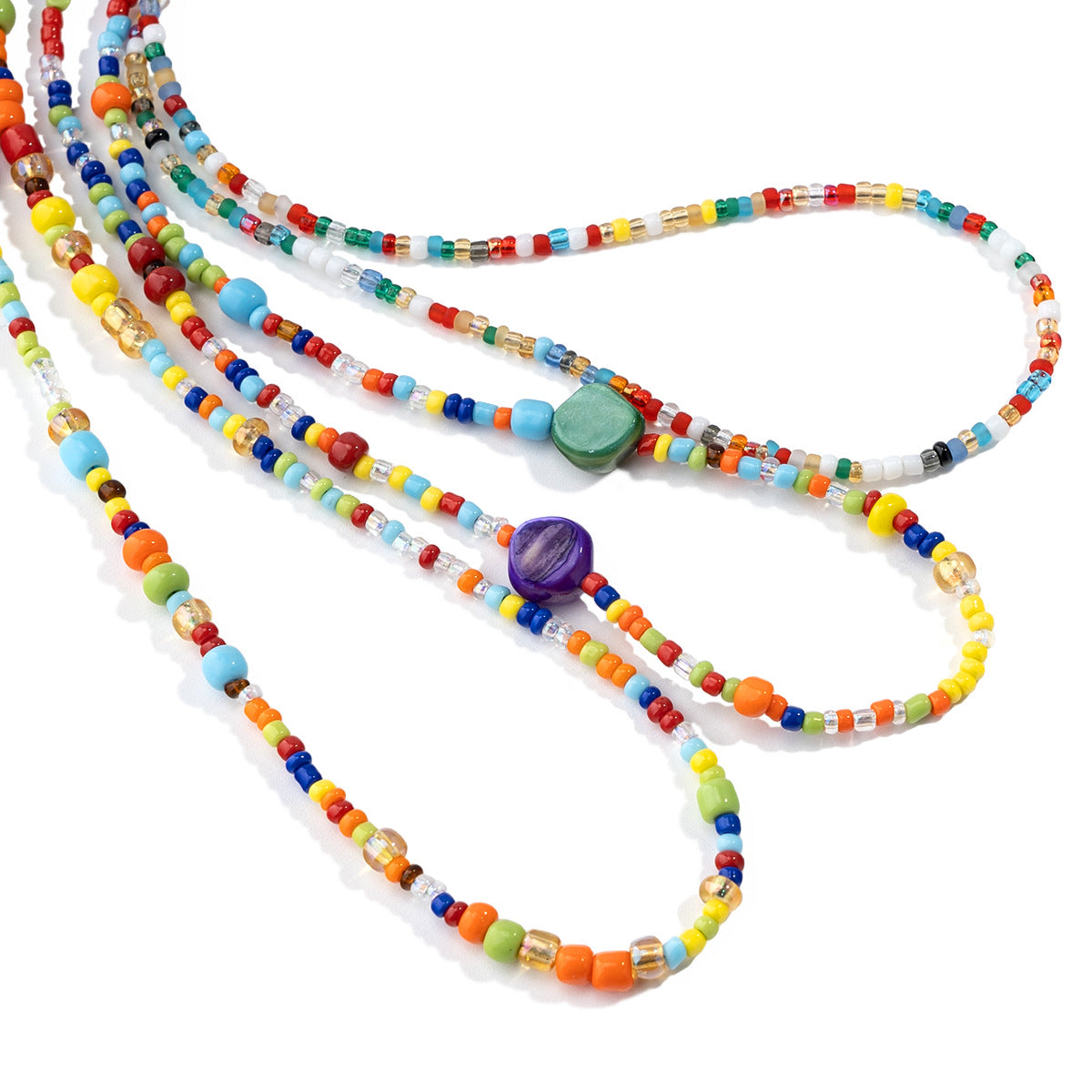Bunte Perlenbrille Kette Brehn