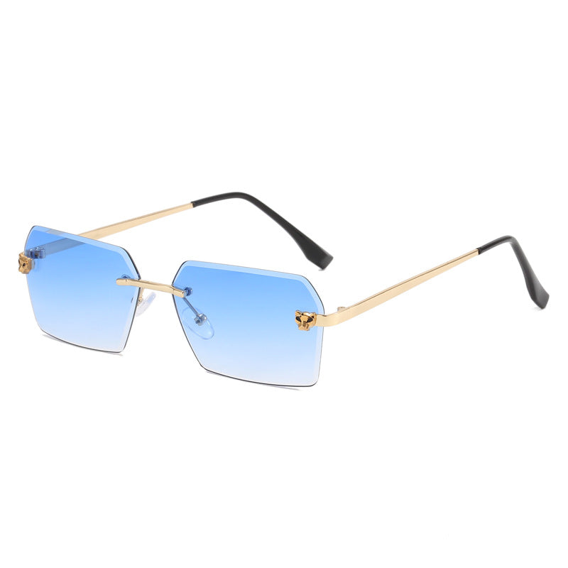 Damen modische quadratische Sonnenbrille mit elegantem Metallrahmen Brehn