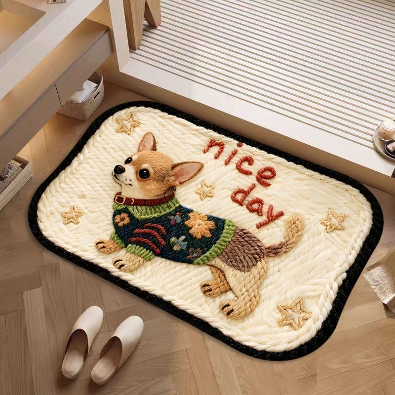Dekorative hundethemed Badematte Brehn