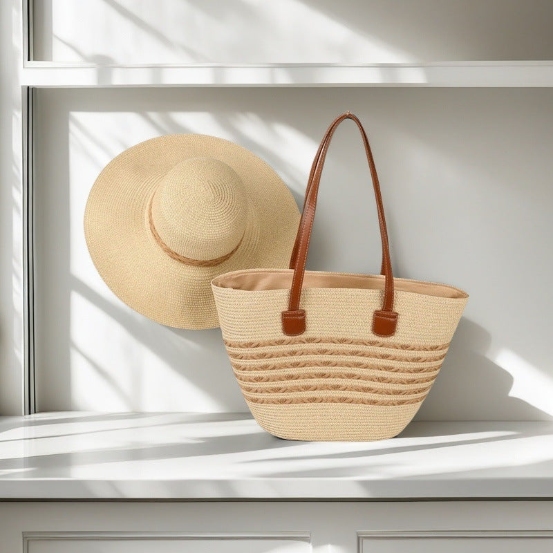 Strandtasche mit Bunten Streifen Brehn