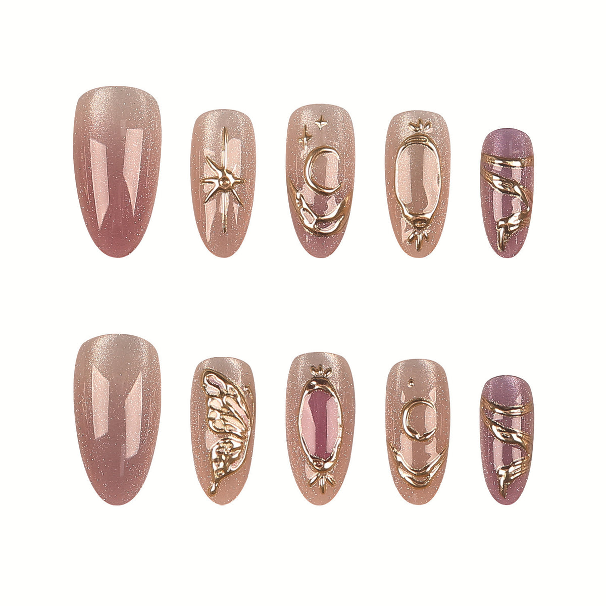 Premium Dekorativer Nagelspitzen Satz