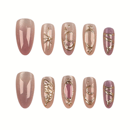 Premium Dekorativer Nagelspitzen Satz