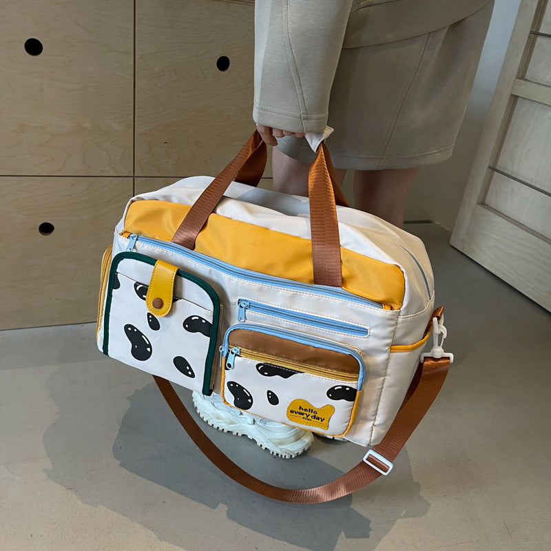 Verspielt gemusterte Reise-Duffle-Bag Brehn