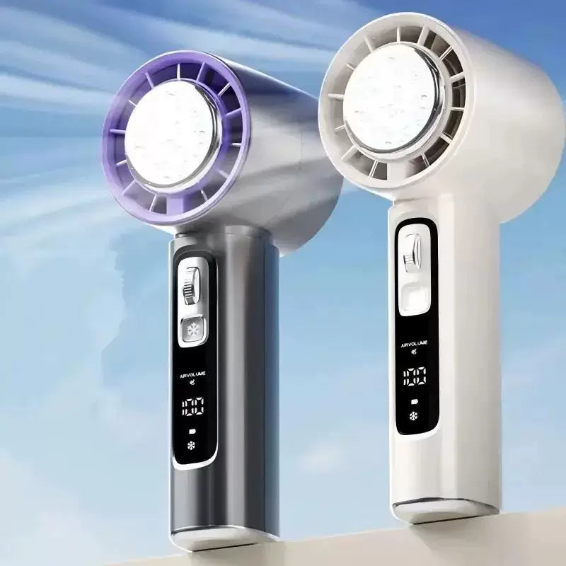 Unisex Einheitsgröße tragbarer personalisierter thermoelektrischer Mini-Luftkühler Ventilator mit Smart-Display und einstellbarem Wind Brehn