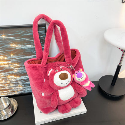 Süße Plüschbär-Themen-Tasche