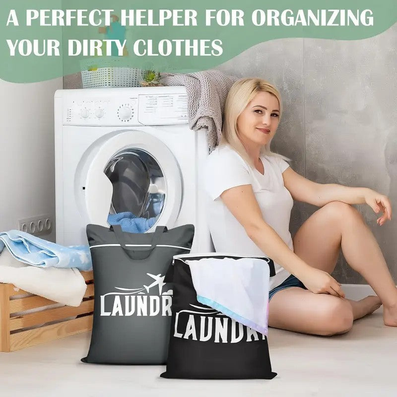 Stylische Wäsche Tasche mit Reißverschluss Brehn