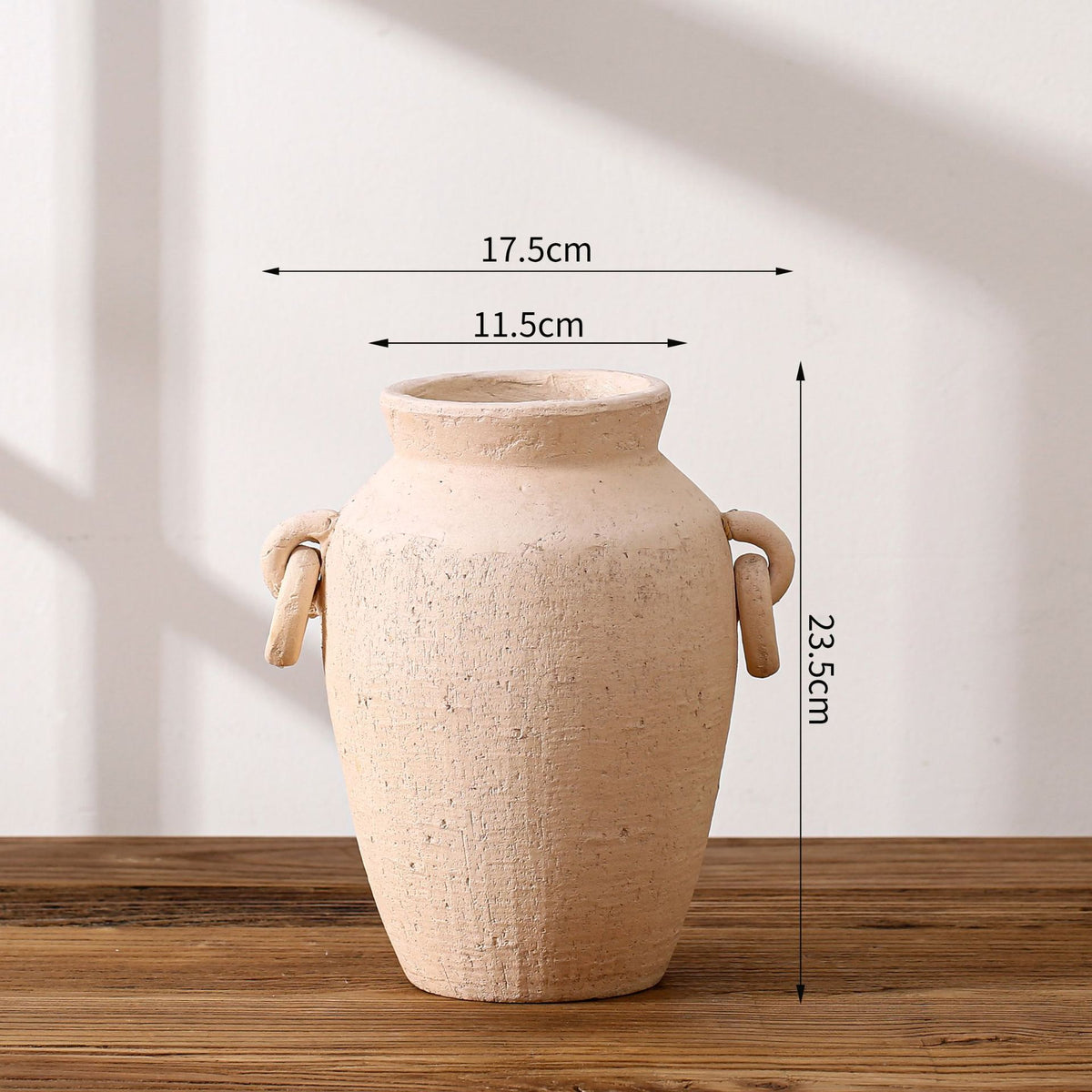 Antike Keramikvase mit Struktur Brehn