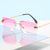 Damen modische quadratische Sonnenbrille mit elegantem Metallrahmen Brehn
