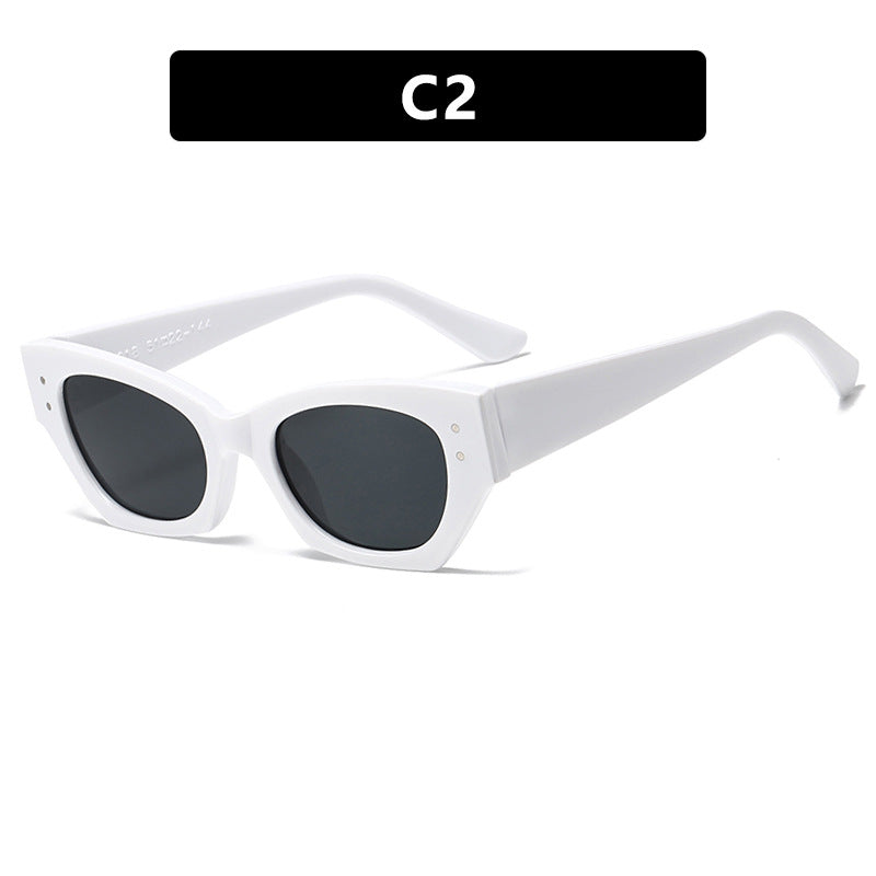 Damen trendige Cat-Eye Sonnenbrille mit elegantem Kunststoffrahmen Brehn