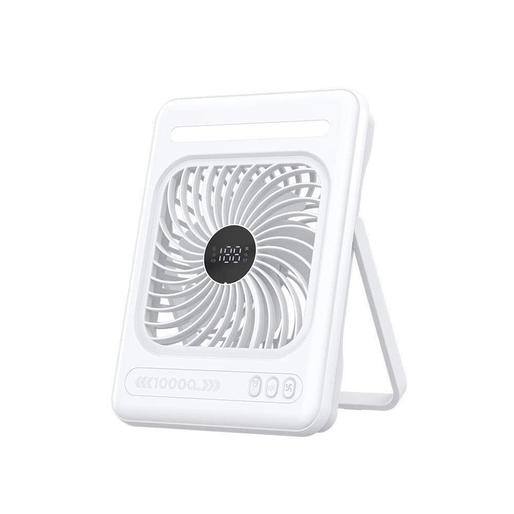Unisex Digital Display Rechargeable Table Fan Brehn