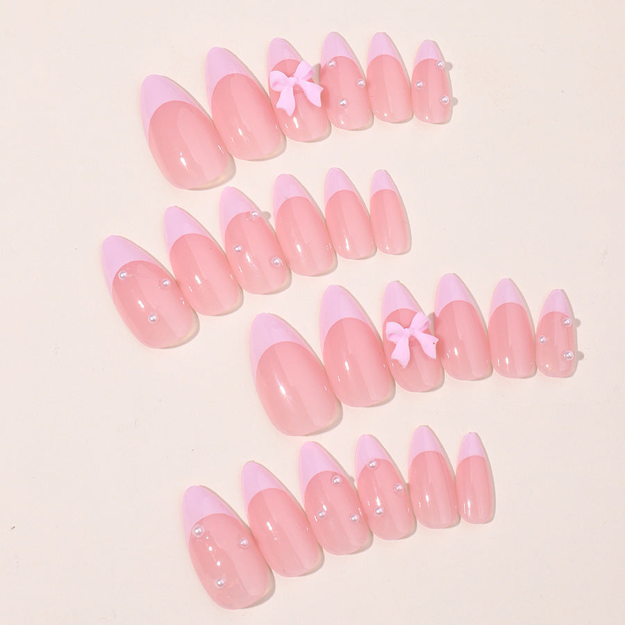 Elegantes Französisches Tipp Druck-On Nagelkunst Set