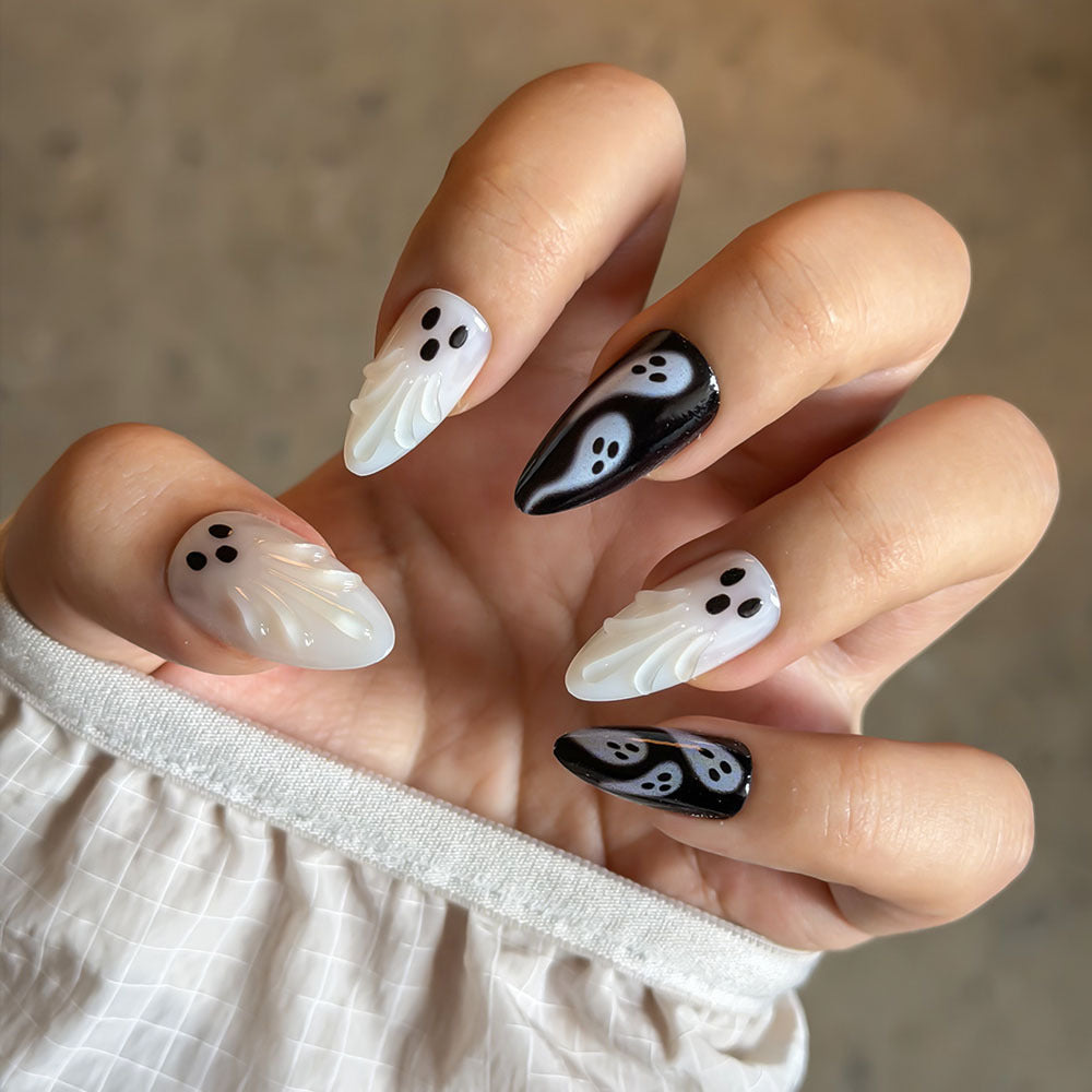 Geister-Themen Press-On Nagelkunst Set Brehn