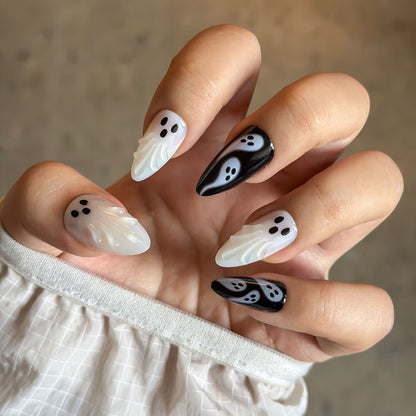 Geister-Themen Press-On Nagelkunst Set Brehn