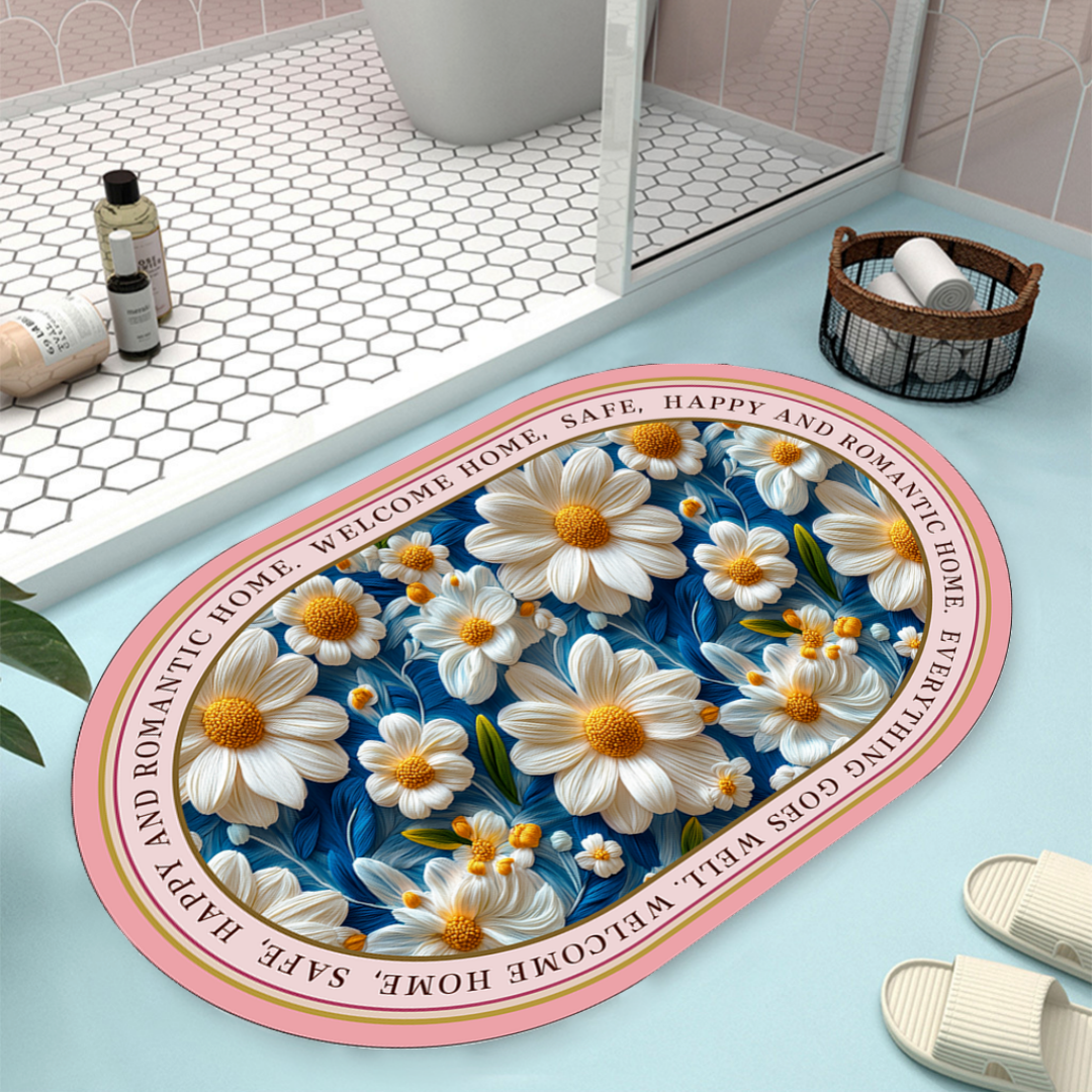 Florales Design Badteppich Brehn