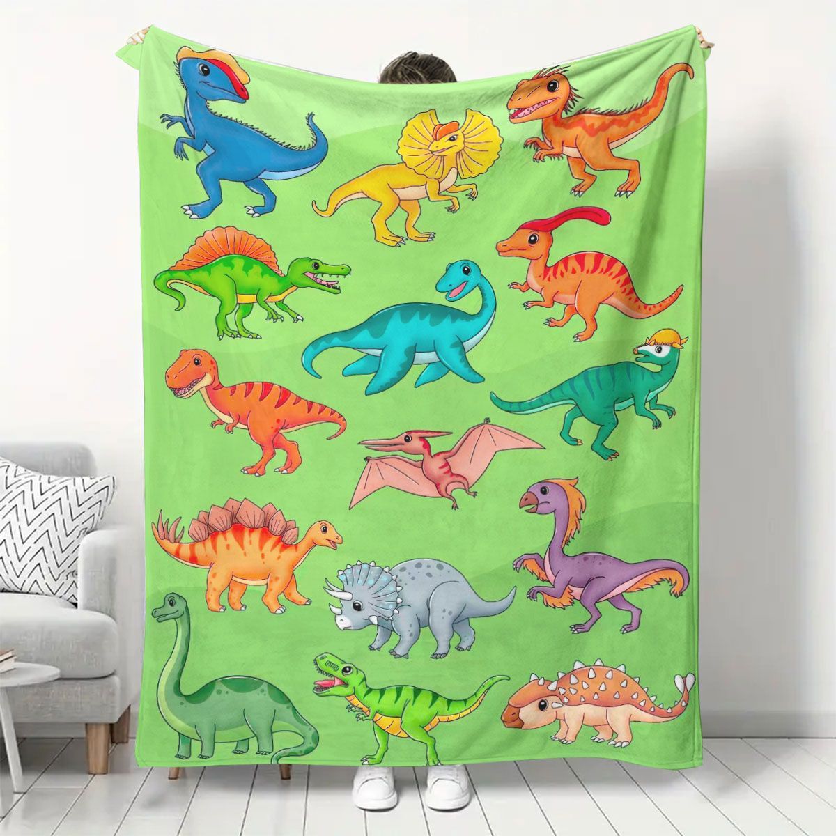 Dinosaur-Themen Plüsch-Wurfdecke