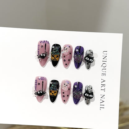 Halloween-Themen Press-On Nagel Set