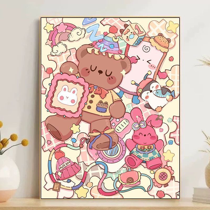 Niedliche Cartoon-Dessert-Themen-Wandkunst Brehn